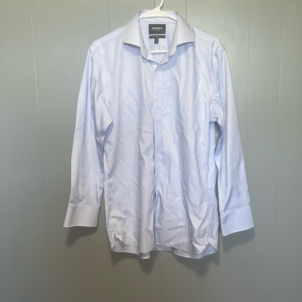 Bonobos Wrinkle Free Slim Fit Button Down 16 33 Light Blue